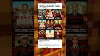 New Character Posters for Wes Anderson's 'The Phoenician Scheme.' Crazy how much Hanks and Cranston