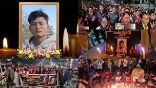 CANDLE MARCH RALLY KHULAIKHA AGARTALA TIPRASA THANSA KHULAI AGARTALA ANGEL CHAKMA NI BAGGWI