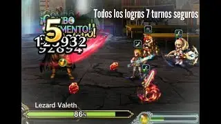 FFBEGL - LEZARD VALETH TODOS LOS LOGROS 7 TURNOS SEGUROS