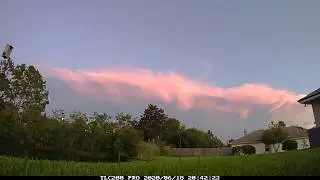 Timelapse of Massive Anvil cloud at Sunset