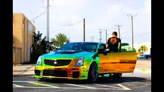 Thermal Chrome Vinyl Wrap - Cadillac CTS-V