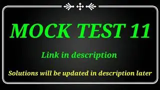 MHTCET | Free MOCK Test 11 | MHTCET 2020 | Physics | Chemistry | Maths | Practice Tests |