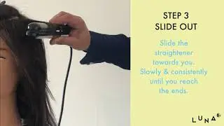 HOW TO CURL USING THE LUNA CERAMIC STRAIGHTENER