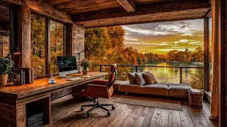 Mellow Jazz Cadence In An Office Space At Sunset - Great Jazz To Balance Emotions And Creativity
