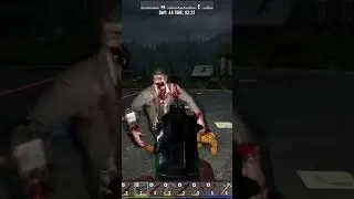 robotic sledge sends zombie flying #7daystodiealpha21 #pcgaming #funnyvideo