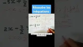 R&eacute;soudre les in&eacute;quations, indiamaroo movies, #short