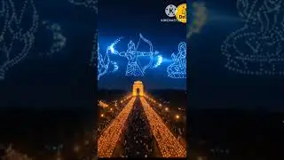 Delhi India gate drone show #deepotsav2025 #dipawali #diya #diwali