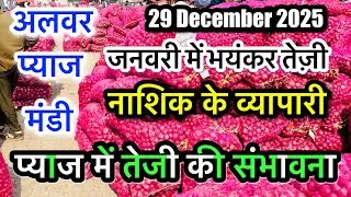 नाशिक के व्यापारी ने बताया जनवरी माह प्याज मैं तेजी अलवर प्याज मंडी, Alwar Pyaj Mandi Bhav #pyajbhav