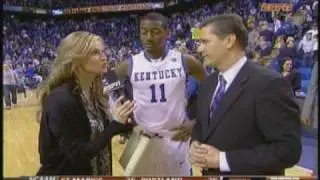 WildcatWorld.com - John Wall Post-game Interview with Erin Andrews