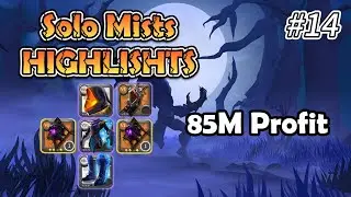 Albion Online - 6.4 Prowling Staff｜85M Profit In The Mists | Solo Mists | PVP Highlights #14