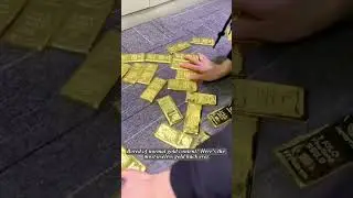 Bored of normal gold content? Here&rsquo;s the most useless gold hack ever #gold #24kgold #24k #fyp #amsr