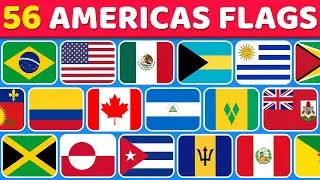 Can You Identify All 56 Flags of the Americas? 🌎 Only True Geniuses Can Pass!