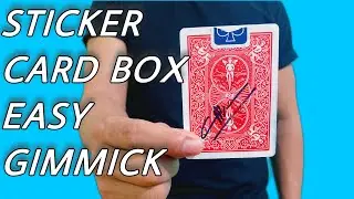 Sticker Card Box Magic TUTORIAL Easy Gimmick
