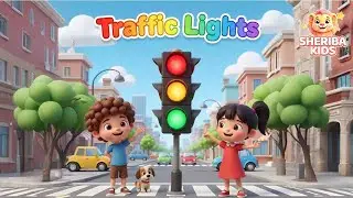 Traffic Light Rhyme for Kids | Learn Road Safety with Fun Song | Sheriba Kids