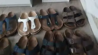 My Birkenstock collection ☺️💚🌟 #birkenstocks #birks #Birkis 