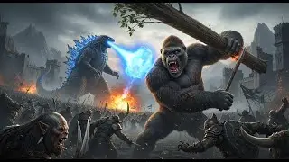 Can King Kong and Godzilla defeat an entire army of Orcs?