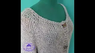 Cardigan Mineral Top Down ai ferri grossi 1 Parte