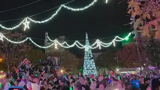 Encesa llums de Nadal de Pineda de Mar 2025.