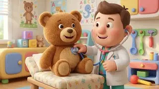 Teddy&rsquo;s First Hospital Visit 🧸🎶 | Animated Nursery Rhyme for Toddlers