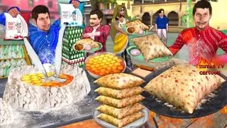 Pillow Egg Milk Paratha Street Food Deaf and Dumb Man Cooking Hindi Kahaniya Hindi Moral Stories