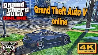 GTA Online | Rainy Weather Drive | 4K Ultra HD GTA 5 Open World Gameplay