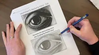 Worksheet #5 The Eye. How to draw an eye graphite pencil