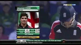 Alastair Cook 137 vs Pak at 1st ODI in Abu Dhabi - 2012 HD