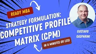 Strategy Management - Competitive Profile Matrix - CPM (Video #57)