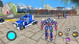 Robot Araba Oyunları #6 - Optimus Prime Multiple Transformation Jet Robot 2020 - Android Gameplay