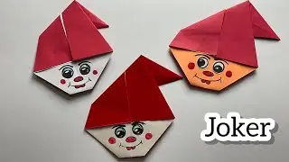 How to make Origami Joker#easy Paper crafts for Children#simple# origami