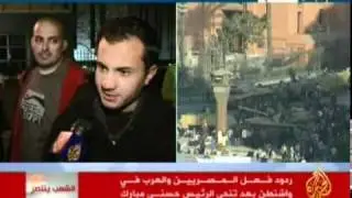 احتفالات المصريين والعرب في بعض الدول بعد تنحي مبارك