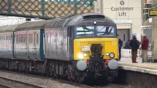 The Class 57 &lsquo;Thunderbirds&rsquo; Ex-DRS No.57303 with 