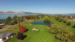 Flight over Stunning Polson Bay Golf Course – Polson, Montana MT