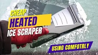 Cheap Heated Ice Scraper Demonstration || Best for Car Windshield Cleaning?