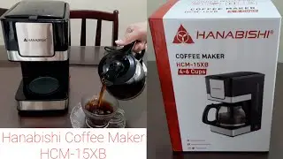 Hanabishi Coffee Maker HCM-15XB Unboxing Tutorial How to use Hanabishi Coffee Maker #ShopeeTagToWin