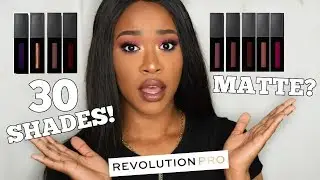 REVOLUTION PRO SUPREME MATTE LIP PIGMENTS: ALL SHADES SWATCHED!