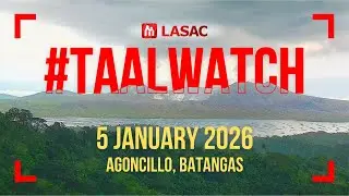 🔴 TAAL VOLCANO LIVE | 5 JANUARY 2026 | Alert Level 1