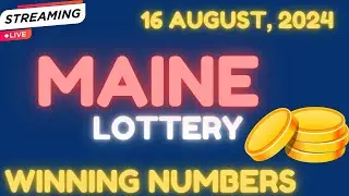 Maine Day Lottery Results For - 16 Aug, 2024 - Pick 3 - Pick 4 - Powerball Draw - Lotto America
