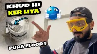 Khud Hi Ker Liya Pura Floor | Zakir Shajee Vlogs | DIY White Wash #DailyVlog #DailyVlogging