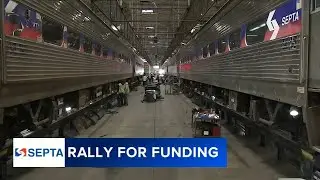 Riders rally for SEPTA as agency pulls trains for emergency inspection
