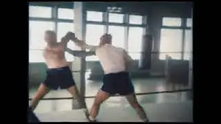 Rocky Marciano sparring Nash Karahan - Training 1952 in Color