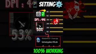 New Settings ⚙️| Samsung Galaxy A10📲 Sensi + Dpi || 2024 Free Fire ⚡ Highlights