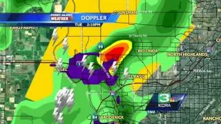 New severe thunderstorm warning issued; funnel clouds spotted in Sacramento