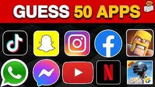 Guess the App Logo Names | Quiz Challenge | Can you guess 50 Famous Apps?