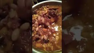 Ham and bean soup. warning☠️, meaty soup.
