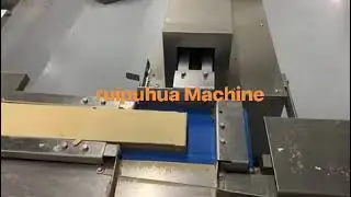 Wafer biscuits packaging machine line; waffles flow wrapping machinery Equipment. Flow wrap packer