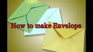 how to make paper envelope | easy | Without Glue Tape and Scissors at Home