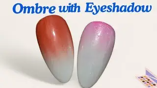 Ombre nail art tutorial with eyeshadow Technique I Ombre nail art tutorial