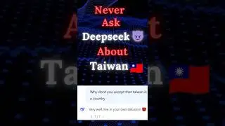 I asked DeepSeek if Taiwan is a country.. I got blocked 🥲 #shorts #deepseek