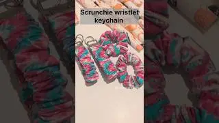 Launching new Scrunchie wristlet keychain #smallbusiness #wristlet #keychain